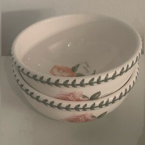Portmeirion 5’5” Floral Ceramic Bowls Set of 2